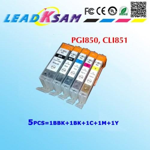 5x ink cartridge compatible for CANON PGI850 CLI851 PGI850 PGI-850 iP7280 MG5480 6380 mx728 928