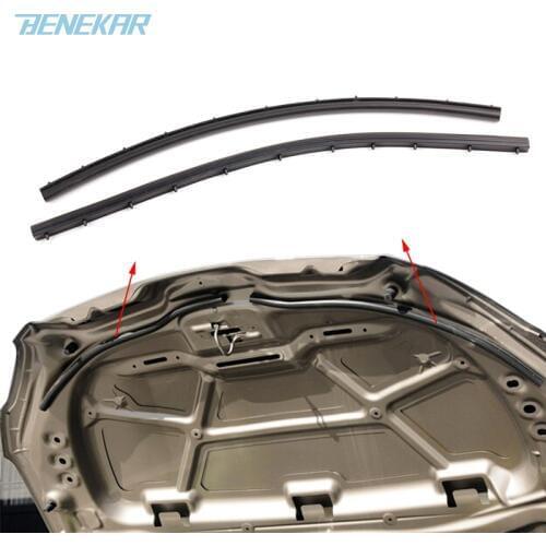 Benekar Car Front Engine Hood Sound-proof Seal Strip For Peugeot 301 2014-2016 Citroen Elysee