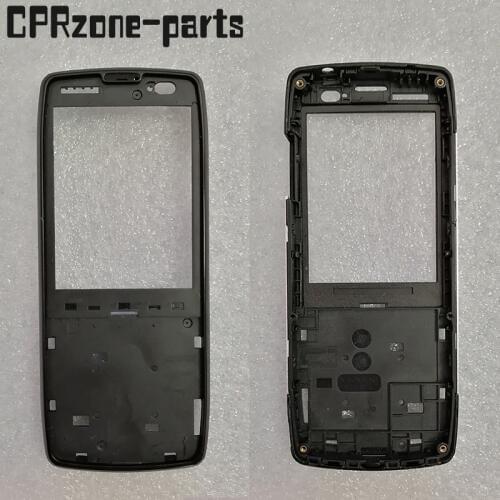 Black with silver color side For Philips Xenium X5500 Front housing shell frame not including glass lens panel free shipping