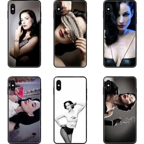 Black Soft TPU Coque Case Capa Dita Von Teese For Huawei Honor Play V10 View Mate 10 20 20X 30 Lite Pro Y3 Y5 Y9 Nova 3 3i Pro