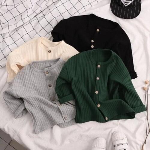 Children versatile autumn spring coats jackets baby kids boys Long Sleeve Jackets Boys girls thin cotton cardigan tops P4 269