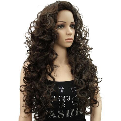 Long Curly Wig Womens Synthetic Wigs Hair StrongBeauty