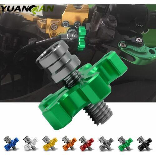 For Kawasaki MOTO GUZZI MV Suzuki BMW Ducati Yamaha R6 R1 Universal Motorcycle CNC Clutch Cable Wire Adjuster Screw