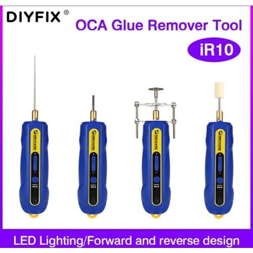 IR10 Electric OCA Glue Remover Cutting Grinder Rubber Separator Tool For iPhone Mobile Phone LCD Screen Dry Glue Repair Tool