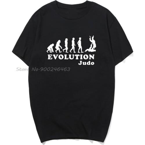 Evolution Judo T Shirt Funny Mans Judo T-Shirt Men Short Sleeve Cotton Mans Tshirt Men Cotton Tees Tops Harajuku Streetwear