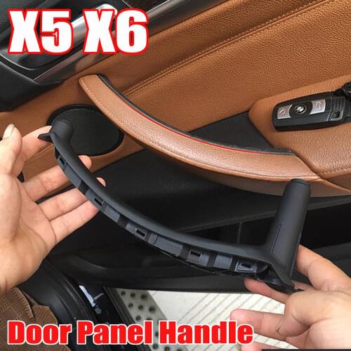 Hot Sale Left Right Side Inner Interior Armrest Door Panel Handle Pull Trim Cover For BMW E70 X5 E71 X6 Car Styling