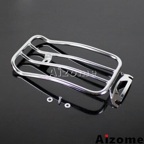 Chrome Motorcycle Luggage Rack For Harley Touring FLHT FLHR FLHX FLT 1997-2015 Electra Glide Road King Street Glide