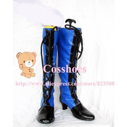 Custom made blue and black ciel shoes from black butler Kuroshitsuji Cosplay