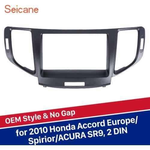 Seicane refitting in dash Stereo Panel Cover Kit 2Din Car auto Radio Fascia Frame for Honda Accord Europe/Spirior/ACURA SR9