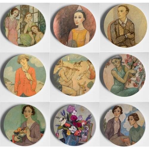 Svetlana Kurmaz Wall Plate Beautiful High Quality Ceramic Handcrafts Decorative Plate Home Living Room Hotel Bar Art Plate