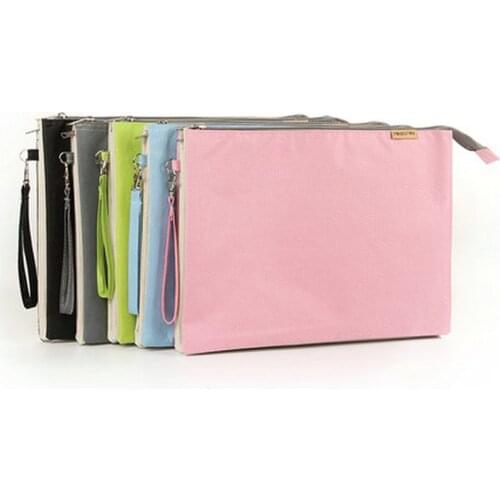 Creative Bag In Bag Document Bag A4 Zipper Hand Bag 3 Layer File Organizer Bag Waterproof A4 File Bag