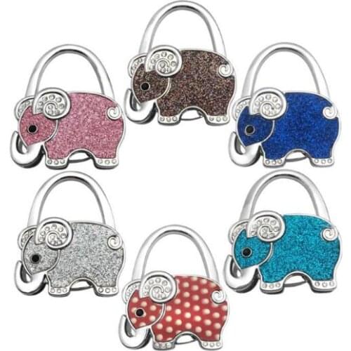 Fashion Handbag Hook Elephant Purse Holder Desk Anti-Slip Tote Bag Hanger Wedding Birthday Party Favor And Gift