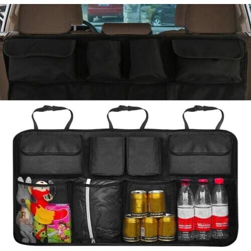 New Portable 8 Pocket Car Seat Back Organiser Folding Hanging Bag Car Boot Tidy Organiser Waterproof Oxford Cloth Car Interior