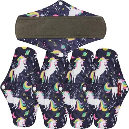 New Feminine Hygiene Care Period Cloth Pads Reusable Sanitary Menstrual Pad Waterproof Charcoal Bamboo Panty Liner