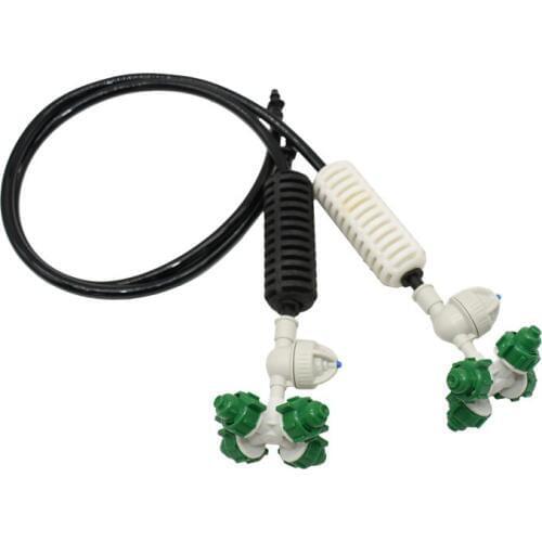 Greenhouse Misting Cross Hanging Sprinkler Kits mist water sprayer For Garden Greenhouse Irrigation 1/4'' hose 10set