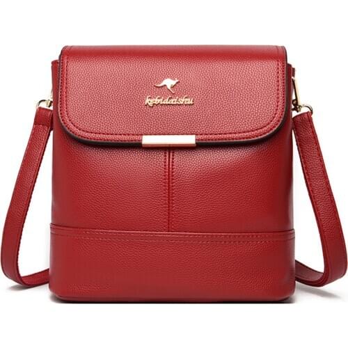 Leather Casual Crossbody Bags for Women 2021 Ladies Luxury Designer Handbag High Quality Shoulder Bag Sac Cross Body Bag Woman