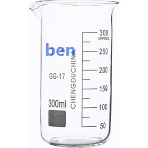 300mL Glass Beaker Tall Form New Chemical Lab Glassware