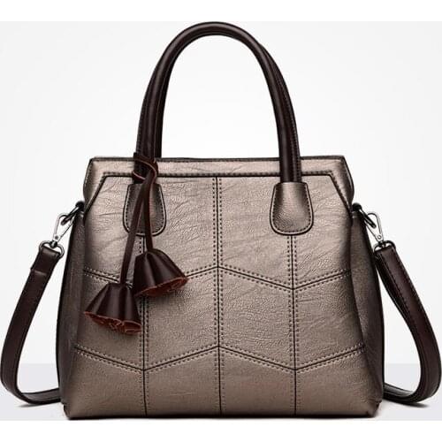 2021 New Three Floors Space Women Bag Fashion Shoulder Bag Women Handbags Soft Leather Crossbody Bags For Women Ladies