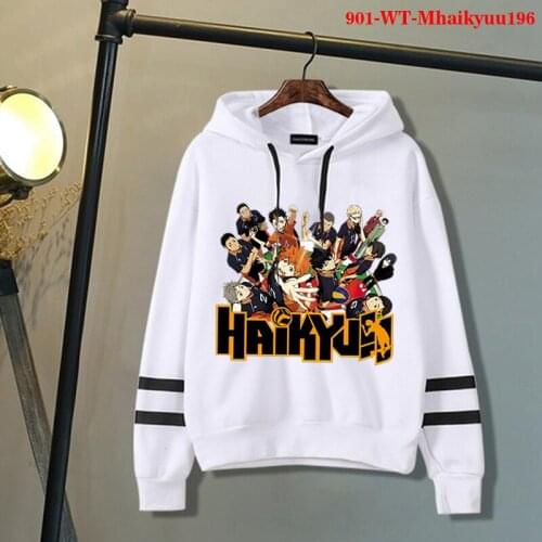 Oya Oya Oya Haikyuu Hoodies Men Funny Japanese Anime Streetwear Harajuku Karasuno Fly High Graphic Sweatshirts Unisex Tops 2021