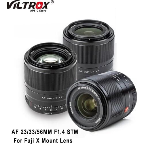 Viltrox 23/33/56mm F1.4 XF Camera Lens Auto Focus APS-C Large Aperture Lens for fujifilm fuji X-Mount X-Pro2 T30 X-T100 X-H1 X20
