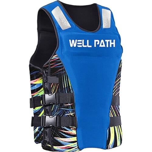 Water Sports Life Jacket Neoprene EPE foam Buoyancy Saving Safety Life Vest for Adults Fishing Boating Kayaking Surfing Swimming