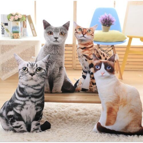 1pc 50cm 75cm Kawaii Plush Pillow Soft Cat Pillow Cushion Birthday Christmas Valentine Gifts Toys for Kids Girls