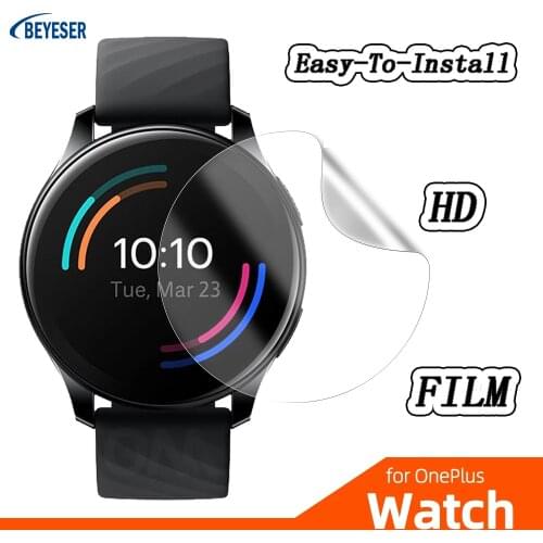 2/4pc HD Ultra-Thin Easy-To-Install Watch Screen Protector Soft Hydrogel Film For One Plus Smart Watch Accessories (Non-Glass)