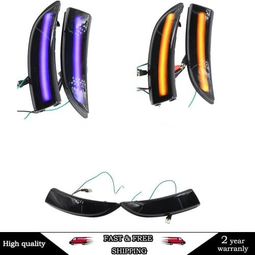 2 Pieces Dynamic Blinker LED Turn Signal Lights Side Mirror indicator For Ford Fiesta Mk7 2008-2017 For Ford B-Max 2012-2017