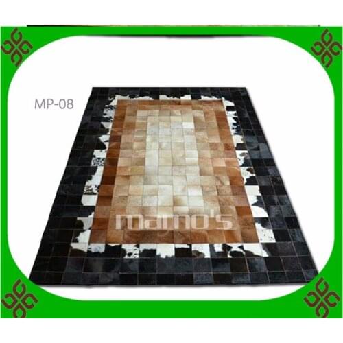 2018 free shipping 100% natural genuine cowhide bamboo carpet