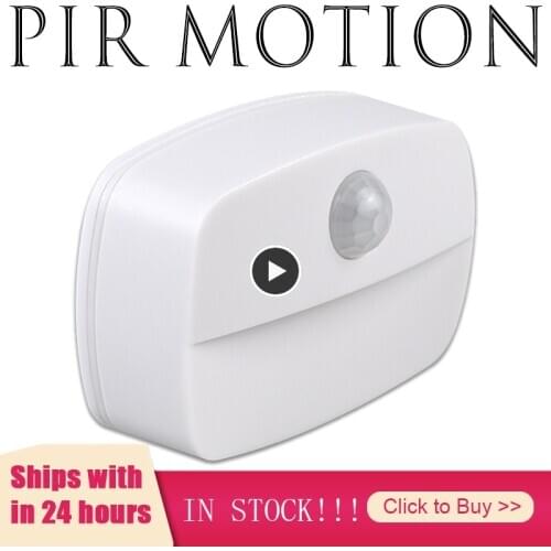 Newest Motion Sensor Wireless PIR Motion Auto Sensor LED Night Lights Hallway Closet Stair Room Lamp Wardrobe Bedroom Night Lamp