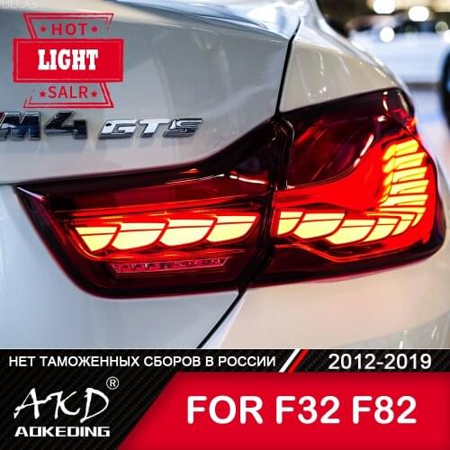 For Car BMW F32 2012-2019 F82 M4 GTS Design Tail Lamp LED Fog Lights Day Running Light DRL Tuning Car Accessories Tail Lights