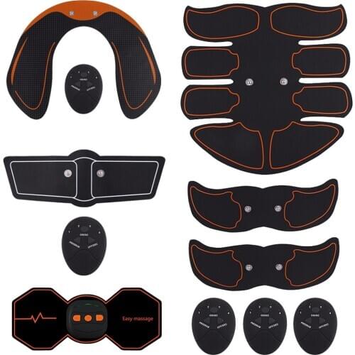 Electric Stimulators Massage Press Trainer Abdominal Muscle Exerciser Belly Leg Arm Exercise Workout Home Fitness Equipment