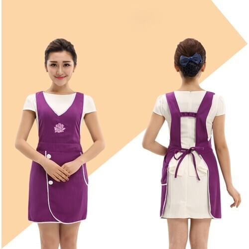 Beauty Salon Beautician Work Clothes Apron Korean Version Fashion Nail Waitress Sleeveless Skirt Female Supermarket Apron