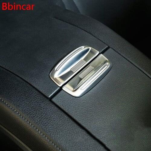 Bbincar ABS Chrome Armrest Cover Storage Box Trim Switch Trims Car Auto Accessory For Toyota Highlander Kluger XU50 2014 2015