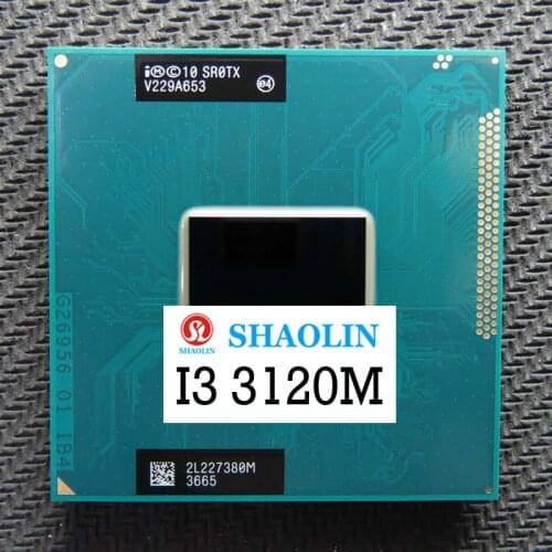 I3-3120M i3 3120M SR0TX 2.5GHz CPU Processor 3M 35W rPGA988B Original SHAOLIN Official Version original Free Shipping