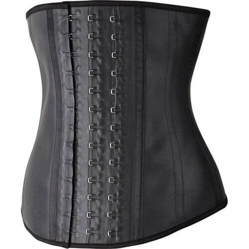 Latex Waist corset Top Corset Steel Boned Slimming Belly Lose weight Women Underwear Black Plus Size Shapewear Pius Size 3XL