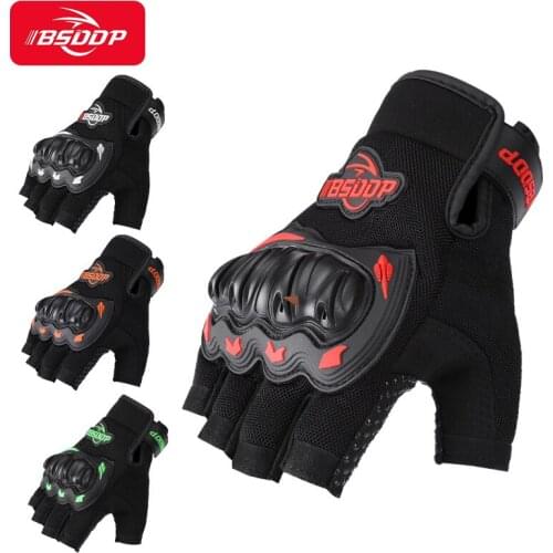 Motorcycle Half Finger Riding Sports Gloves Are Non Slip Breathable Wear Resistant -40