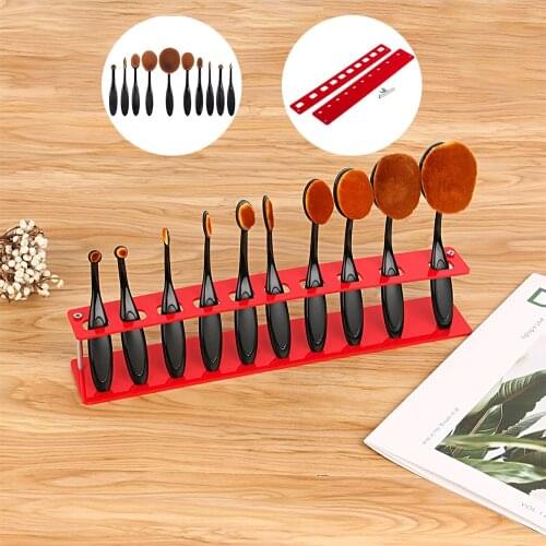 Smooth Blending Brush Kit Mixed Sizes Storage Rack for DIY Stencil Card Background Cardstock Painting Drawing Handmade Tools