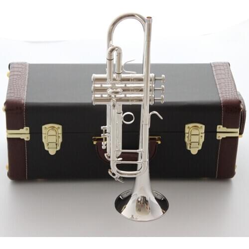 New MFC Bb Trumpet AB-190S Silver Plated Music Instruments Profesional Trumpets AB190S Mouthpiece Accessories Included Case