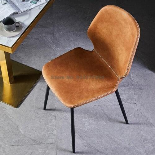 Nordic dining chair home modern minimalist light luxury backrest dining table and chair makeup chair negotiation chair bedroom d
