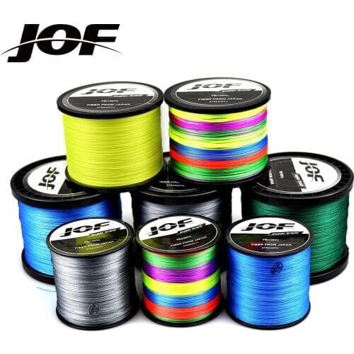 JOF 9 Strands 8 Strands 1000M 500M 300M PE Braided Fishing Line tresse peche Saltwater Weave