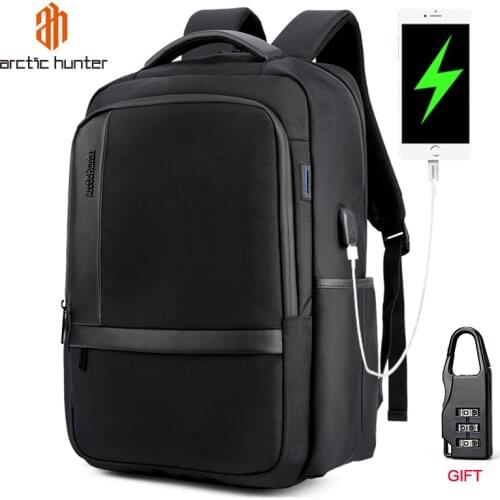 ARCTIC HUNTER Mens USB Charging Waterproof Backpacks 15.6inch Laptop Male Multifunction Travel Bagpack School Backpack