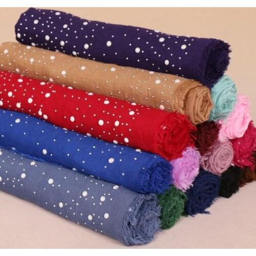 2019 New Muslim Scarf Solid Color National Wind Long Scarves For Women Wrap Shawl Stole 34