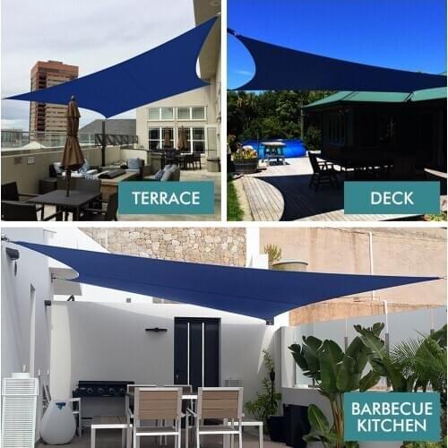 Sunshade Sail Waterproof Sun Shelter Outdoor Shades Sail Awning Canopy Garden Patio Pool Beach Car Camping Shade Sun-Shelter