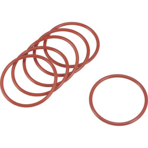 Uxcell Rubber O-Rings, 41x36.2x2.4mm Seal Gasket for Machinery Plumbing, Red 20 Pcs