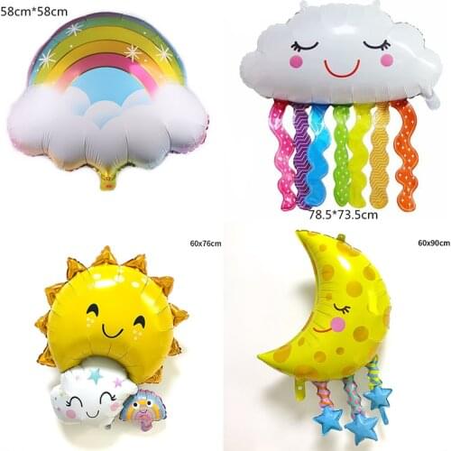 Rainbow Cloud Aluminum Foil Balloon Decoration Adult Wedding Party Childrens Day Travel Toy Gift Baby Bathing Sleep hot Selling