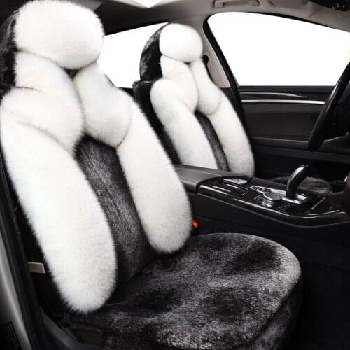High Quality Long Wool Faux Far Fiat linea grande punto palio albea uno 500 freemont accessories covers for vehicle seat