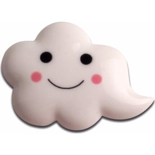 20Pcs Resin Large Cloud Decoration Crafts Kawaii Cute Flatback Cabochon Embellishments For Scrapbooking DIY Accessories