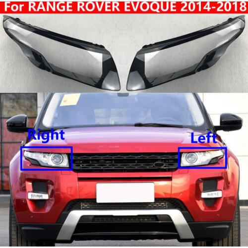 Auto Light Caps For LAND ROVER RANGE ROVER EVOQUE 2014-2018 Car Lampshade Lamp Shade Front Headlight Cover Glass Lens Shell