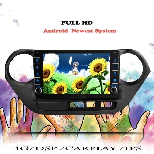 Car Radio Carplay DSP For Hyundai I10 2013 2014 2015 2016 Android 10 Navigation GPS Multimedia Player 2 din DVD Tape Recorder